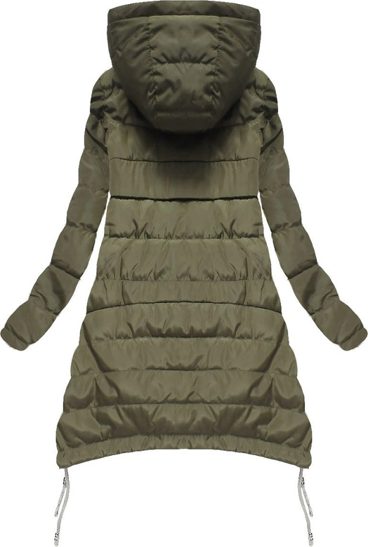 PIKOWANA KURTKA Z KAPTUREM KHAKI (1710)