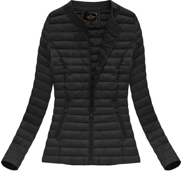 PIKOWANA KURTKA CZARNA (7143BIG)