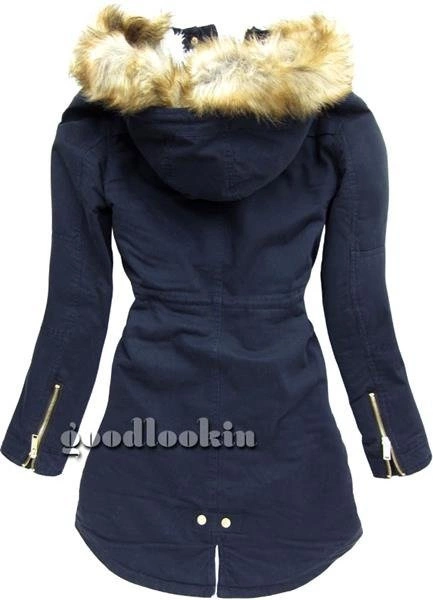 PARKA ZIMOWA LIBLAND GRANATOWA (LD-7595)