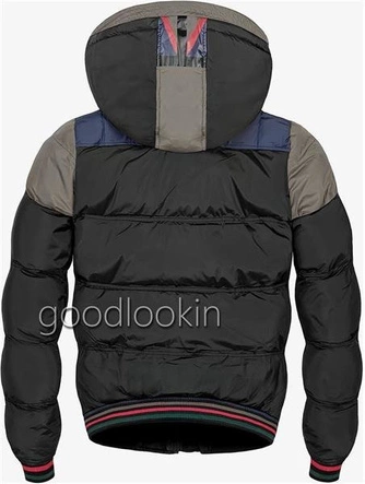 KURTKA ZIMOWA GO START CZARNO-KHAKI (7505)