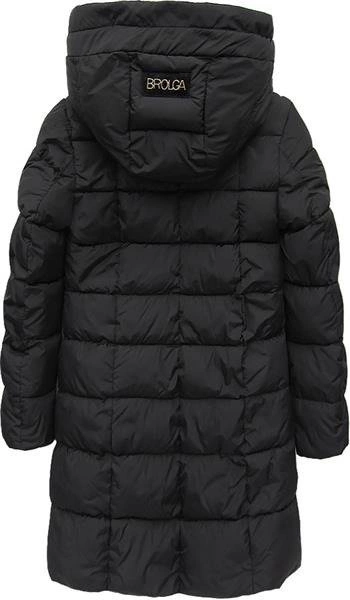 CZARNA KURTKA Z ZAMKIEM NA BOK (8018)