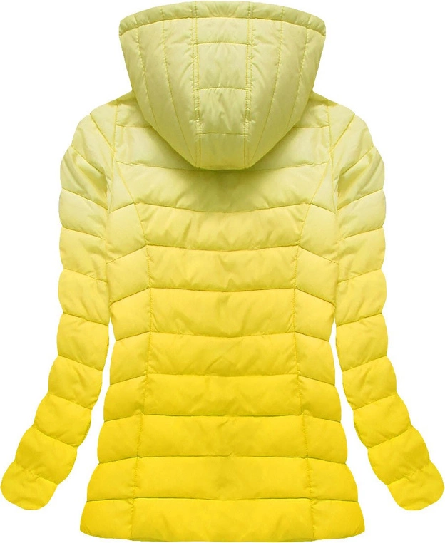 PIKOWANA KURTKA OMBRE ŻÓŁTA (4466)