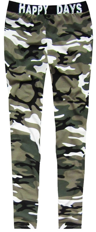 BAWEŁNIANE SPODNIE W MORO ZIELONE (ART6/1)