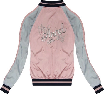 DWUSTRONNA BOMBERKA Z NASZYWKAMI RÓŻOWA (XW516X)