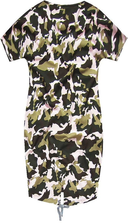 BAWEŁNIANA SUKIENKA W MORO RÓŻOWA (ART21)