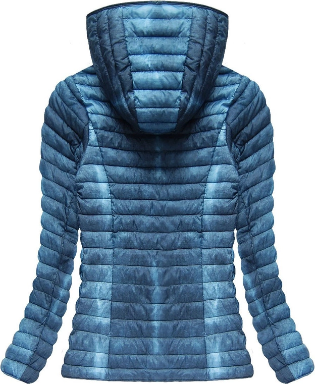 KURTKA IMITUJĄCA JEANS NIEBIESKA (7147BIG)