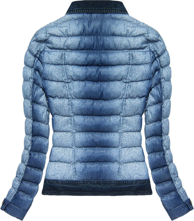 NIEBIESKA KURTKA IMITUJĄCA JEANS (7162)