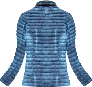 NIEBIESKA KURTKA IMITUJĄCA JEANS (7183)