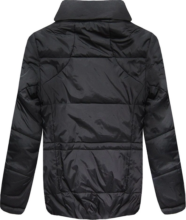 KURTKA ZIMOWA Z KAPTUREM GRAFITOWA (607)