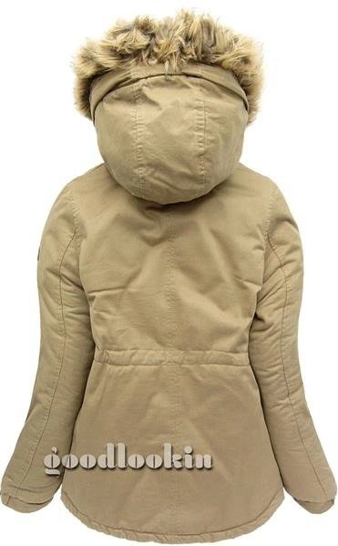 BEŻOWA PARKA ZIMOWA CATARINA (AT103)