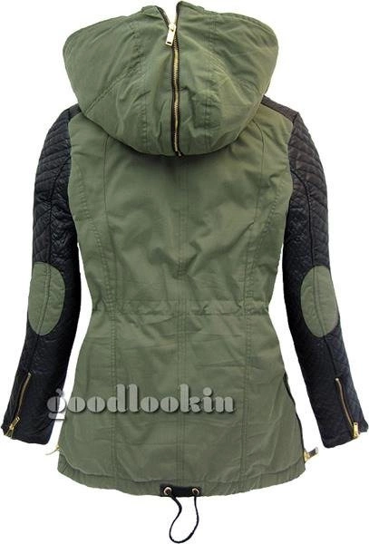 PARKA ZIMOWA Z PODPINKĄ ZIELONA GO-START (2M90W)