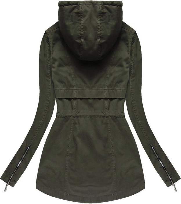 BAWEŁNIANA PARKA Z KAPTUREM KHAKI (1722)
