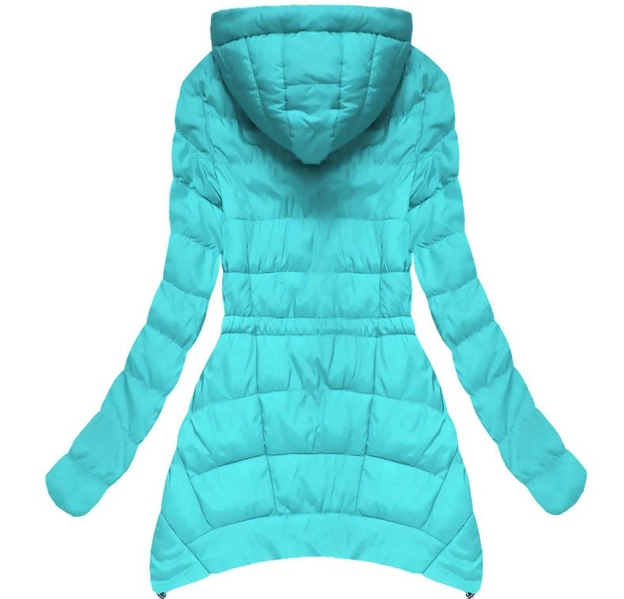 LAZUROWA KURTKA Z NASZYWKAMI (W507)