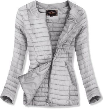 PIKOWANA KURTKA SZARA (7143BIG)