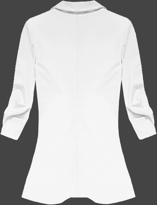 MARYNARKA Z MARSZCZONYMI RĘKAWAMI BIAŁA (2126)