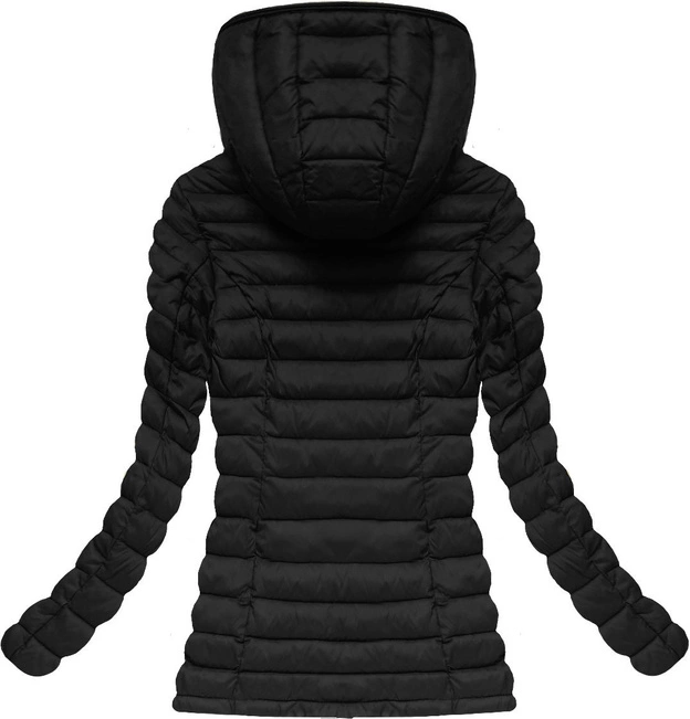 PIKOWANA KURTKA CZARNA (7115BIG)