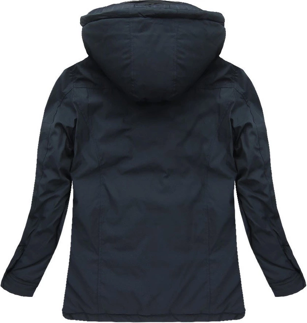 KURTKA ZIMOWA Z KAPTUREM GRANATOWA (M831)