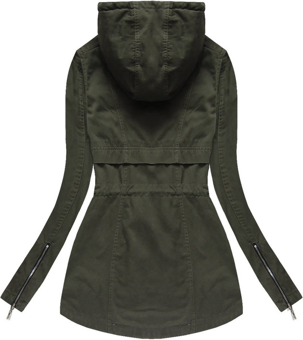 BAWEŁNIANA PARKA Z KAPTUREM KHAKI (1722)