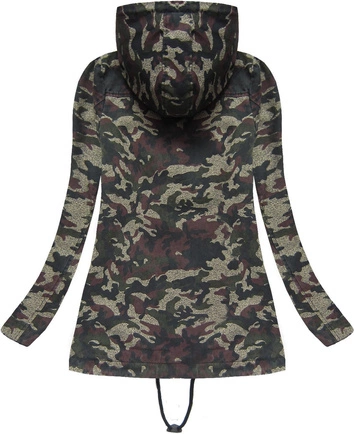 BAWEŁNIANA PARKA Z KAPTUREM ZIELONA (1723)