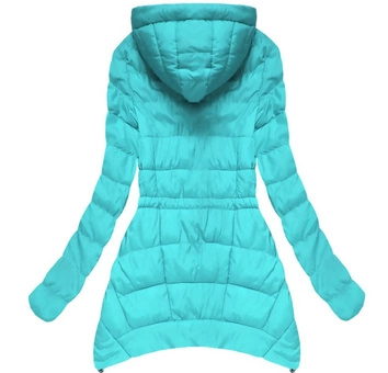 LAZUROWA KURTKA Z NASZYWKAMI (W507)