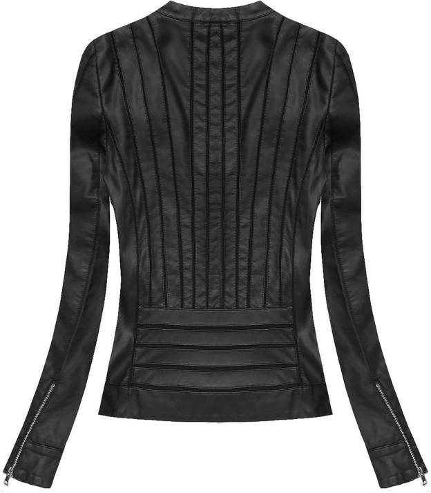 KURTKA Z WSTAWKAMI CZARNA (5283)