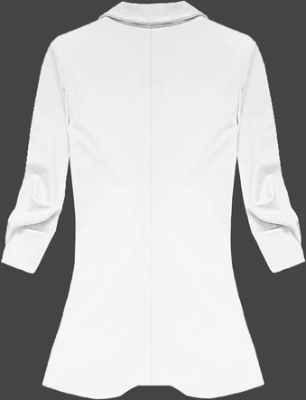 MARYNARKA Z MARSZCZONYMI RĘKAWAMI BIAŁA (2126)