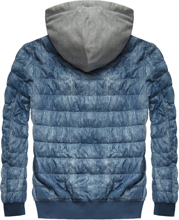 KURTKA IMITUJĄCA JEANS NIEBIESKA 1 (M610)