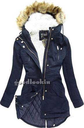 PARKA ZIMOWA LIBLAND GRANATOWA (LD-7595)