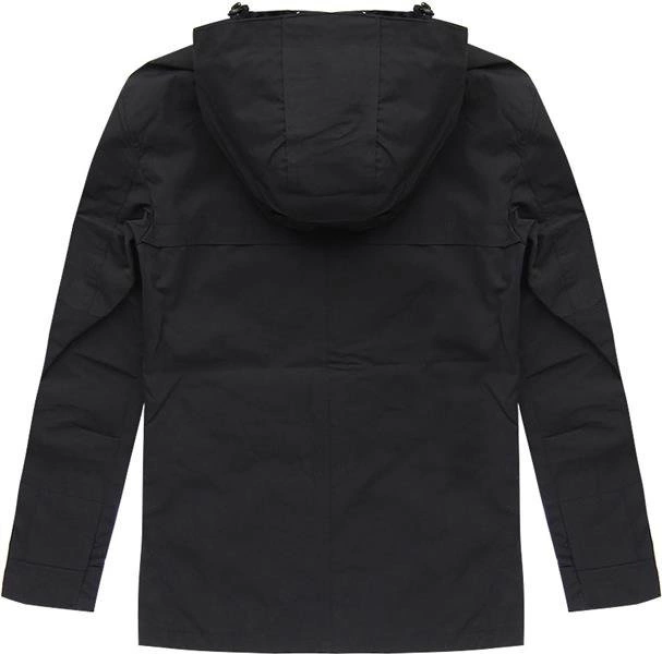 KURTKA Z KAPTUREM CZARNA (X1112X)