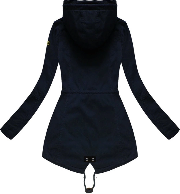 BAWEŁNIANA PARKA Z KAPTUREM GRANATOWA (1721)