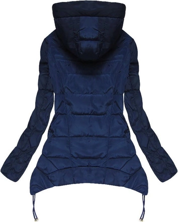 KURTKA Z WYDŁUŻONYMI BOKAMI GRANATOWA (XW562X)