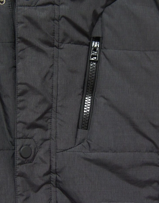 KURTKA ZIMOWA Z KAPTUREM GRAFITOWA (607)