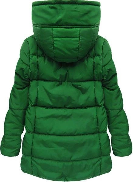 ASYMETRYCZNA WIOSENNA KURTKA ZIELONA (WI2010)