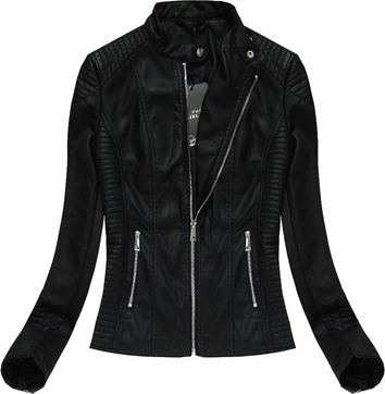 KURTKA MOTOCYKLOWA CZARNA (5272)