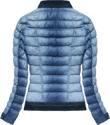 NIEBIESKA KURTKA IMITUJĄCA JEANS (7162)
