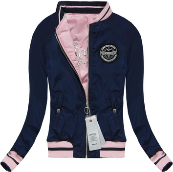 DWUSTRONNA BOMBERKA Z NASZYWKAMI RÓŻOWA (XW516X)