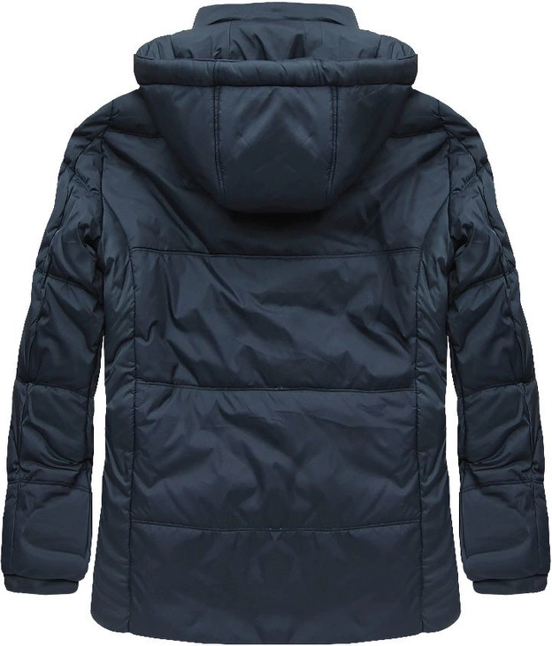 KURTKA ZIMOWA Z KAPTUREM GRAFITOWA (601)