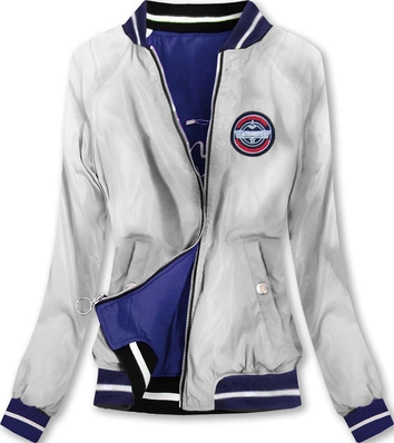 DWUSTRONNA BOMBERKA Z NASZYWKAMI NIEBIESKA (XW516X)