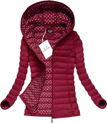 PIKOWANA KURTKA CZERWONA (7115BIG)