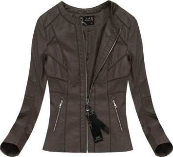 KURTKA Z PRZESZYCIAMI BRĄZOWA (5269BIG)