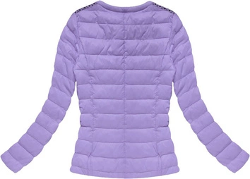 KURTKA Z AŻUROWYMI WSTAWKAMI WRZOSOWA (7185)