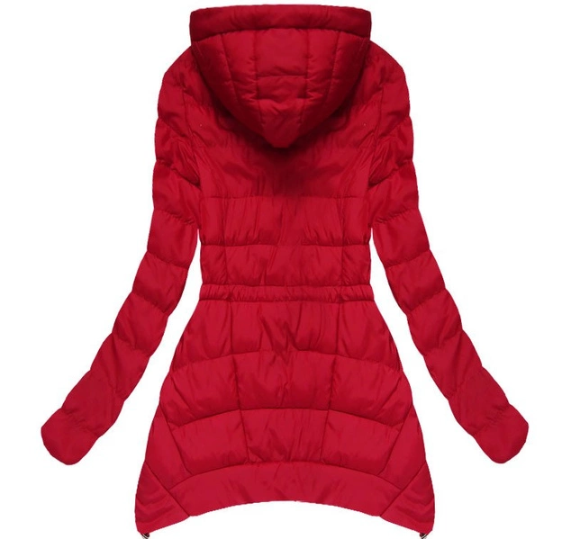 CZERWONA KURTKA Z NASZYWKAMI (W507)