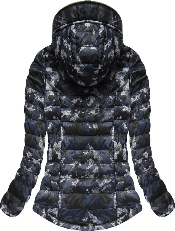 PIKOWANA KURTKA Z KAPTUREM CZARNA (BH1718)