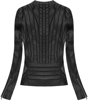 KURTKA Z WSTAWKAMI CZARNA (5283)