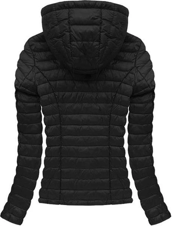 CZARNA KURTKA PIKOWANA (B2277)