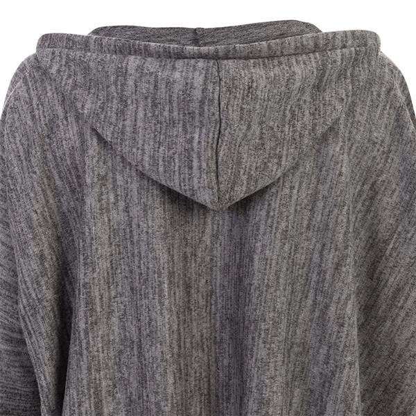 SWETER Z RZEMYKIEM I PIÓRAMI GRAFITOWY (9230)