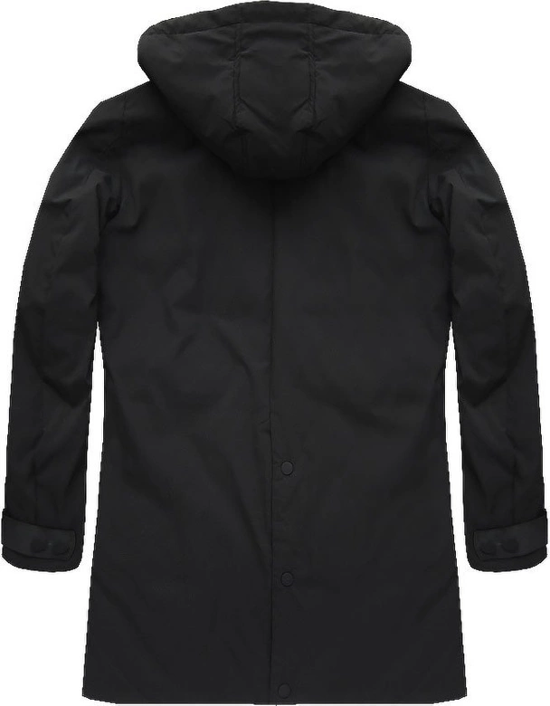 PARKA ZIMOWA Z PUCHEM NATURALNYM CZARNA (5018)