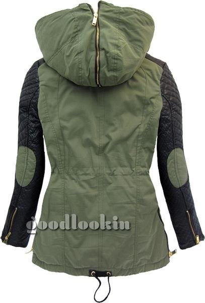 PARKA ZIMOWA Z PODPINKĄ ZIELONA GO-START (2M90W)