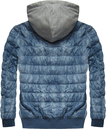 KURTKA IMITUJĄCA JEANS NIEBIESKA 1 (M610)