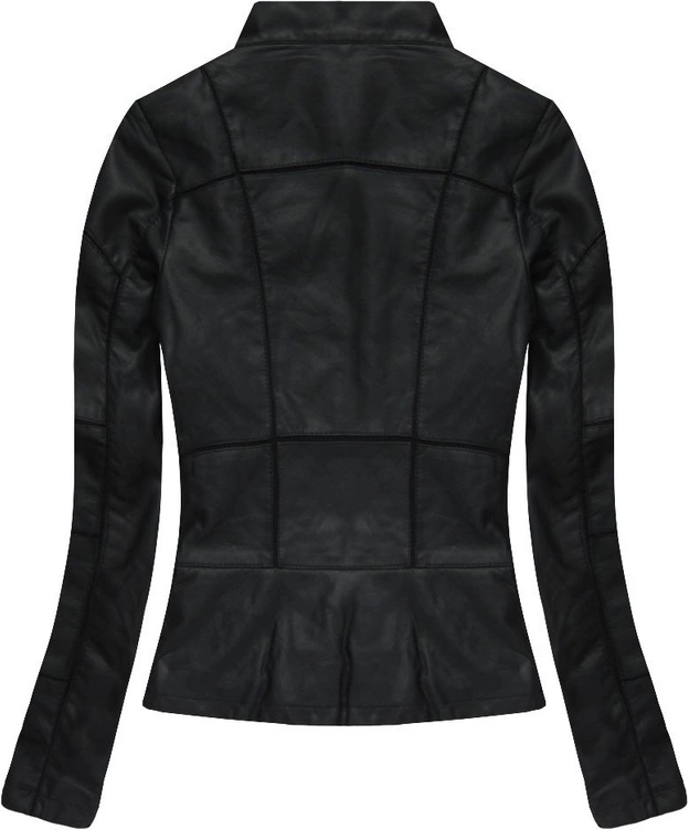 KURTKA Z PRZESZYCIAMI CZARNA (21704)